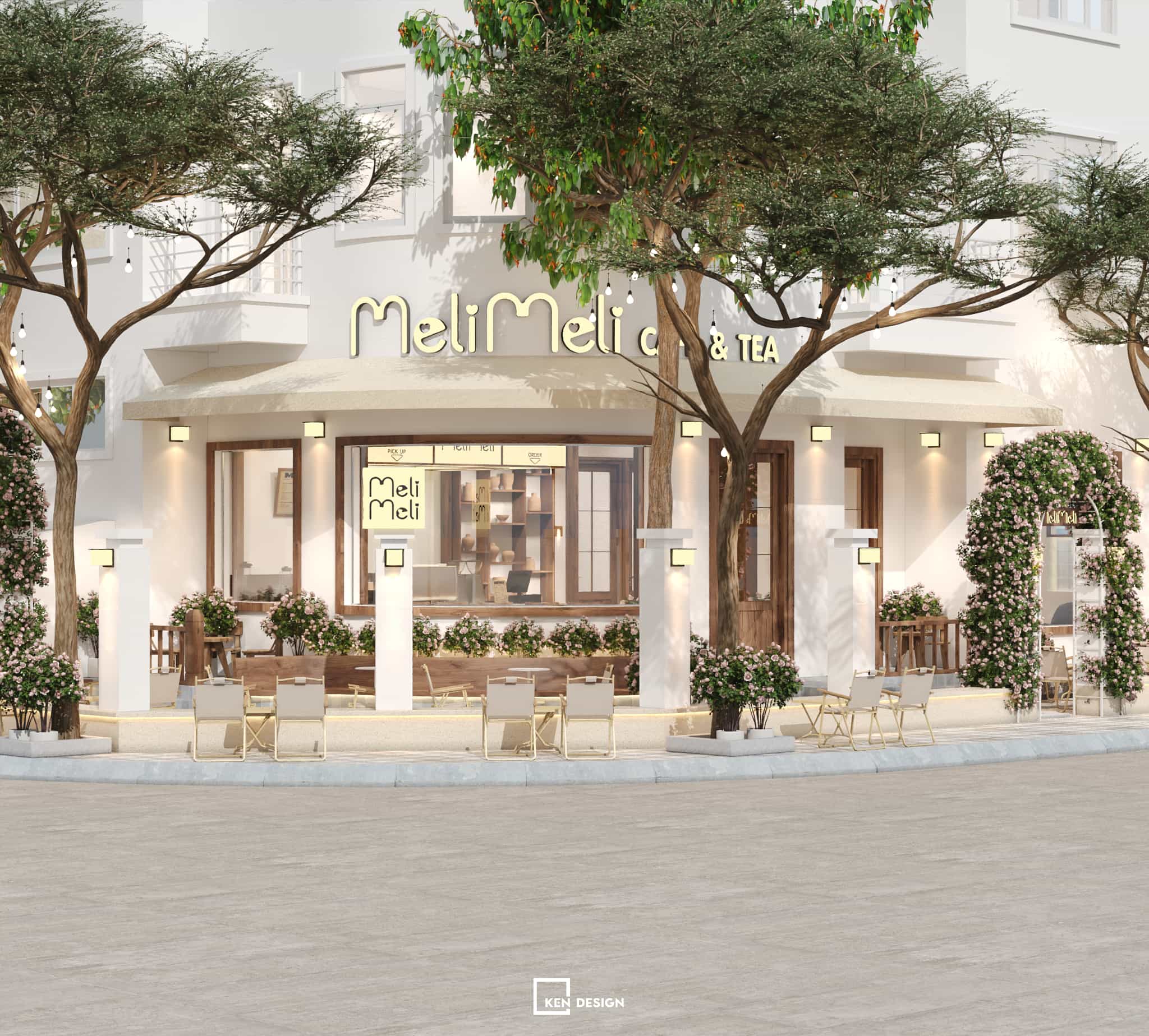 thiết kế quán cafe MeliMeli